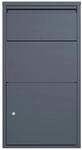 Westmann Briefkasten Pollux mit Paketbox Freistehend 22 x 44 x 82 cm Anthrazit