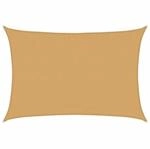 vidaXL Sonnensegel 160 g/m&sup2; Rechteckig Sandfarbe 3,5x4,5 m HDPE 4002043