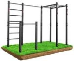 K-SPORT Outdoor Calisthenics Ger&auml;t mit Sprossenwand und Hangelleiter