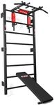 K-SPORT Sprossenwand mit Bank + Dip Station + Klimmzugstange