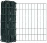 vidaXL Eurozaun Gr&uuml;n 0,8 x 25 m PVC-beschichtetes Eisen 42004388