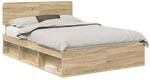 vidaXL Bettrahmen Sonoma 140 x 200 cm Massives Kiefernholz 3412071