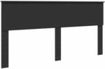 vidaXL Kopfteil mit Kopfteil Schwarz Eichen-Optik 180 cm Holzwerkstoff 888265