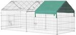 PawHut Freigehege Laufgitter mit Abdeckung 220 x 103 x 103 cm