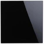 Relaxdays Magnettafel Glas Metall Schwarz Magnetisch Beschreibbar 50 x 50 cm 3 kg