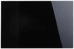 Relaxdays Magnettafel Glas Metall Schwarz Magnetisch Beschreibbar 100 x 60 cm 6,4 kg