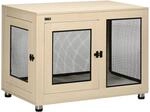 PawHut Hundek&auml;fig mit Kissen und 2 T&uuml;ren