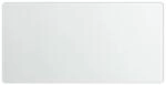 Relaxdays Glas Magnetboard Sicherheitsglas Wei&szlig; Magnetisch 20 cm x 40 cm