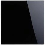Relaxdays Magnettafel Glas Metall Schwarz Magnetisch Beschreibbar 40 x 40 cm 1,9 kg