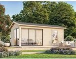Palmako Gartenhaus Amanda Slide Plus 595 x 300 cm Hellbraun FSC&reg;