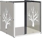 vidaXL Brennholzregal 40x40x40 cm Edelstahl 864247