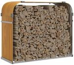 vidaXL Kaminholzunterstand Hellbraun 120x45x100 cm Verzinkter Stahl