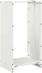 vidaXL Brennholzregal Wei&szlig; 40x30x80 cm Kaltgewalzter Stahl 864232