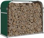 vidaXL Kaminholzunterstand Gr&uuml;n 120x45x100 cm Verzinkter Stahl