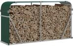 vidaXL Kaminholzunterstand Gr&uuml;n 180x45x100 cm Verzinkter Stahl