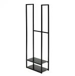 Westmann Stahl Kaminholzregal Porthos Schwarz 40x20x120 cm
