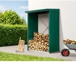 H&ouml;rmann Kaminholzregal Elegant-V Typ 1 aus Metall RAL6005 Moosgr&uuml;n