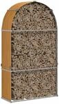 vidaXL Kaminholzunterstand Hellbraun 120x45x210 cm Verzinkter Stahl