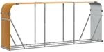 vidaXL Kaminholzunterstand Holzoptik 234x45x100 cm Verzinkter Stahl 364585