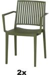 Siena Garden Stapelsessel-Set Lane 2-teilig Olive
