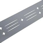 zaunzu Sichtschutz Dekor Starline mit Lasermuster f&uuml;r Doppelstabzaun...