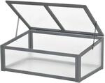 Outsunny Gew&auml;chshaus Winterfest Tannenholz Polycarbonat Grau