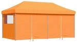 vidaXL Partyzelt Faltbar Pop-Up mit 4 Seitenteilen Orange 4004953
