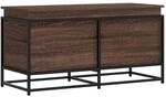 vidaXL Aufbewahrungsbox mit Deckel Eichen-Optik 100x40x51,5 cm 848808