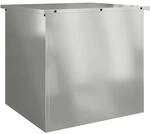 vidaXL Au&szlig;enlagerbox Silber 55 x 50,5 x 50 cm Stahl 874579