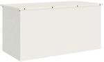 vidaXL Au&szlig;enlagerbox Wei&szlig; 100 x 50,5 x 50 cm Stahl 874561