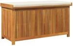 vidaXL Outdoor-Kissenbox 113x50x60,5 cm Massivholz Akazie 4106475