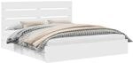 vidaXL Stauraumbett mit Kopfteil Wei&szlig; 180 x 200 cm Holzwerkstoff 3411878