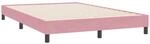 vidaXL Bettgestell Ohne Matratze Rosa 160x220 cm Samt 4101414