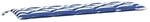 vidaXL Gartenbank-Auflage Blau & Wei&szlig; Gestreift 180x50x7 cm 361633