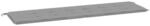 vidaXL Gartenbank-Auflage Grau 180x50x3 cm Oxford-Gewebe 43196