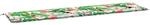 vidaXL Gartenbank-Auflage Mehrfarbig 200x50x4 cm Stoff 361203