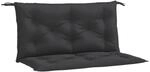 vidaXL Gartenbank-Auflagen 2 Stk Schwarz 100x50x7 cm Oxford-Gewebe 361666