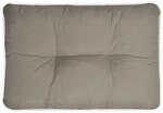Beautissu Flair Loungekissen Outdoor R&uuml;cken 50x40x12cm Hellgrau