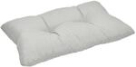 Beautissu Xluna Loungekissen R&uuml;cken 50x40x12cm Hellgrau