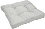 Beautissu Xluna Loungekissen Sitz 50x50x10cm Hellgrau