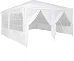 vidaXL Party-Zelt Wei&szlig; 400 x 400 x 266 cm Polyethylen 42003425
