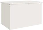 vidaXL Au&szlig;enlagerbox Wei&szlig; 80 x 50,5 x 50 cm Stahl 874568