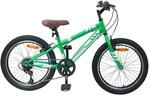 vidaXL Mountainbike 20 Zoll 6-Speed f&uuml;r 5-8 Jahre Alt Gr&uuml;n 42009748