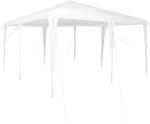 vidaXL Party-Zelt Wei&szlig; 400 x 400 x 266 cm Polyethylen und Stahl 42003421