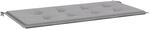 vidaXL Gartenbank-Auflage Grau 100x50x4 cm Oxford-Gewebe 43193