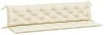vidaXL Gartenbank-Auflagen 2 Stk Cremewei&szlig; 200x50x7 cm Oxford-Gewebe 361737