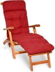 Beautissu Flair DC Deckchairauflage 200x50x8cm Rot