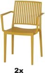 Siena Garden Stapelsessel-Set Lane 2-teilig Mustard