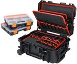 HMF 15604-02 Outdoor Werkzeugtrolley Werkzeugkoffer Leer Rollen 46 x 36 x 22 cm