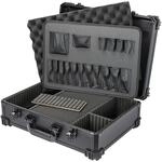 HMF 15701-02 Werkzeugkoffer Leer Werkzeugkasten Gro&szlig; Rasterschaumstoff 46 x 33...